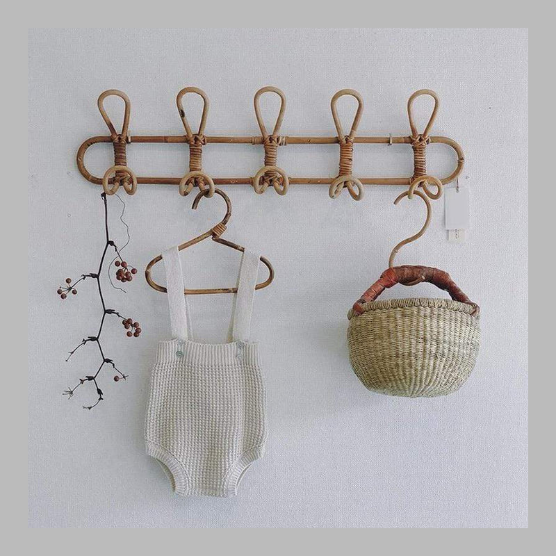 Boho Chic Woven Wall Hook – Retro Rustic Hanging Rack