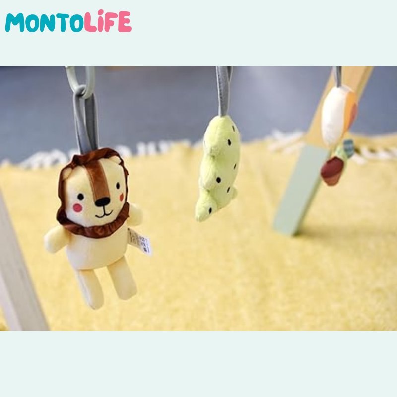 Wooden Activity Gym – Sensory Play Center for Baby Development