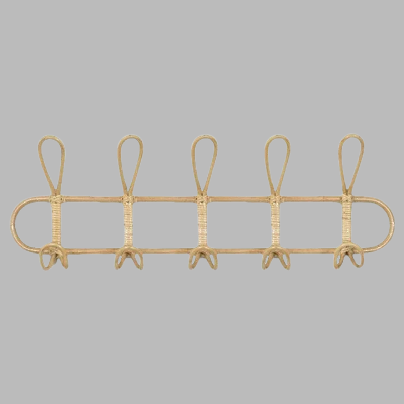 Boho Chic Woven Wall Hook – Retro Rustic Hanging Rack