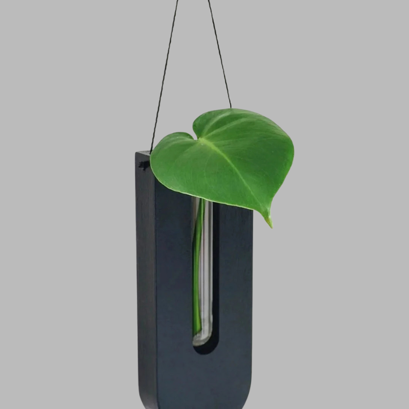Rustic Wooden Wall Planter Set – Creative Hanging Flower Holders