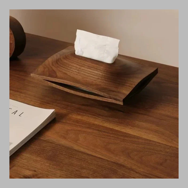 Elegant Wooden Tissue Box – Minimalist Pine Design