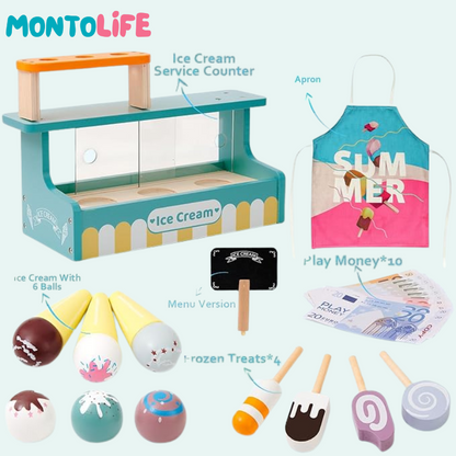 Ice Cream Stand – Pretend Play Set for Imaginative & Educational Fun