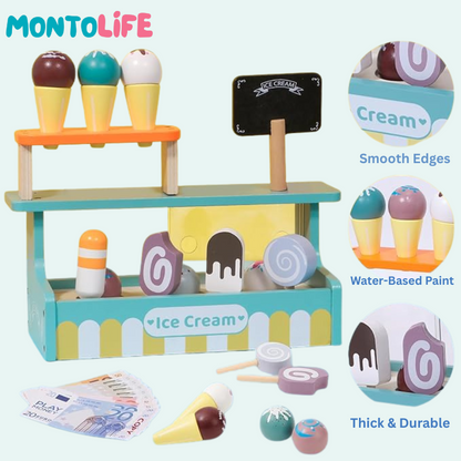 Ice Cream Stand – Pretend Play Set for Imaginative & Educational Fun