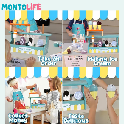 Ice Cream Stand – Pretend Play Set for Imaginative & Educational Fun