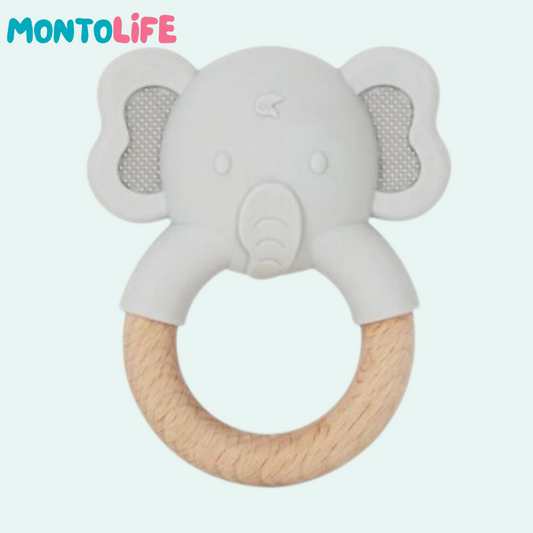 Baby Teething Elephant – Soft Silicone Sensory Toy for Oral Development