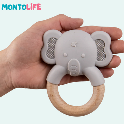 Baby Teething Elephant – Soft Silicone Sensory Toy for Oral Development