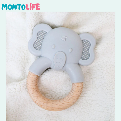 Baby Teething Elephant – Soft Silicone Sensory Toy for Oral Development