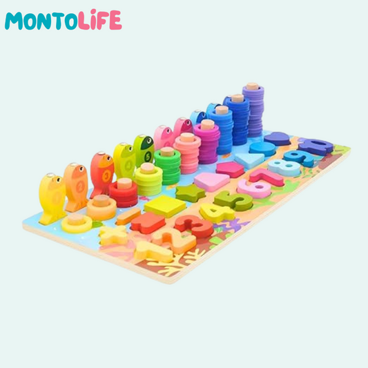 Interactive Learning Board – Wooden Educational Activity Panel