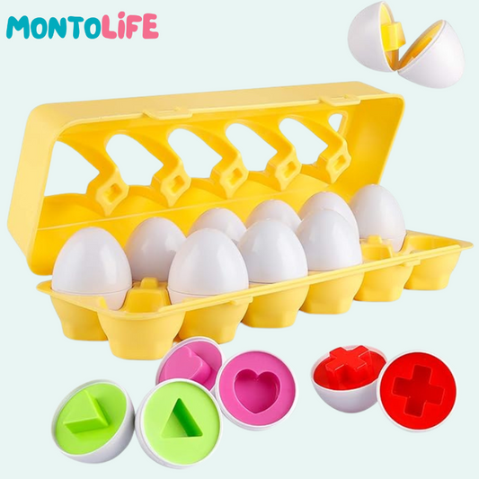 Shape Matching Eggs – Educational Geometry Learning Toy