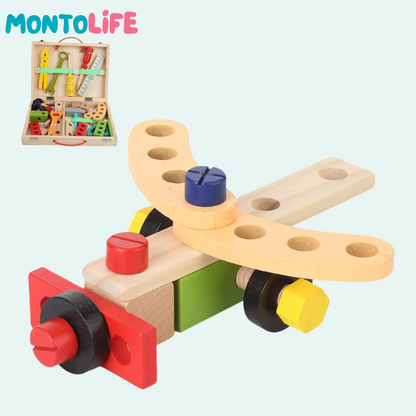Wooden Tool Set – Educational Pretend Play Construction Kit