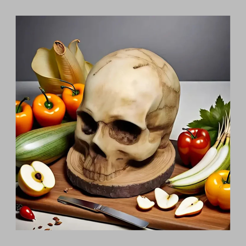 Gothic Skull Knife Holder – Bold & Unique Kitchen Statement Piece