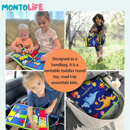 Sensory Busy Bag – Portable Interactive Activity Kit for Toddlers