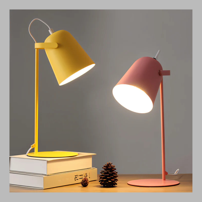 Creative Pastel Macaron Desk Lamp – Scandinavian Minimalist Lighting