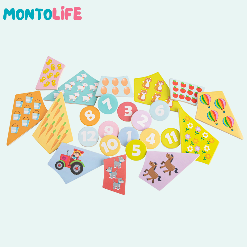 Wooden Clock Puzzle – Educational Time Learning Toy