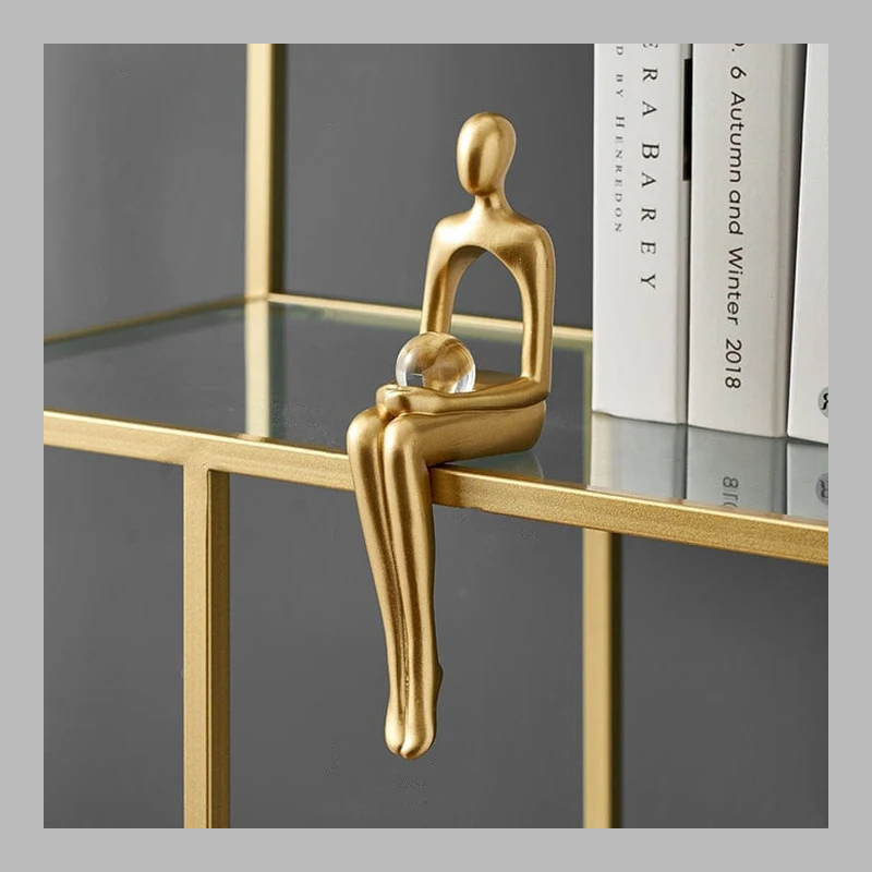 Luxury Abstract Shelf Figurines – Modern Artistic Home Decor