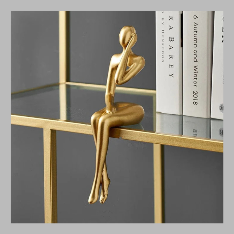 Luxury Abstract Shelf Figurines – Modern Artistic Home Decor