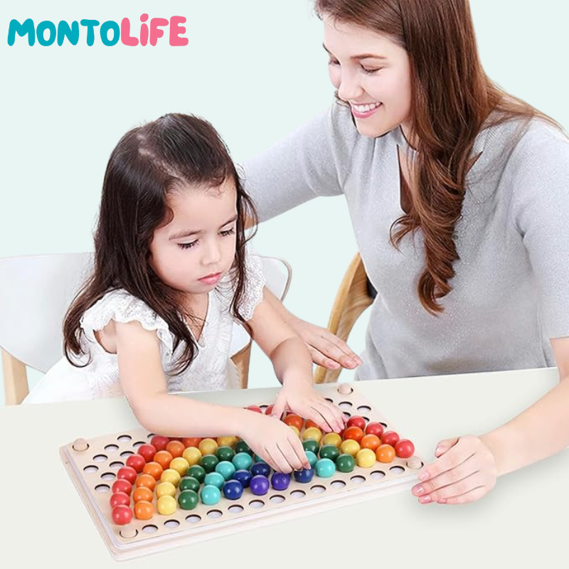 Rainbow Beads - Educational Color Sorting Toy