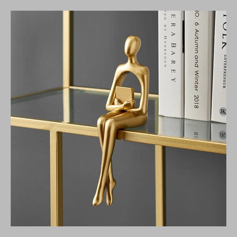 Luxury Abstract Shelf Figurines – Modern Artistic Home Decor